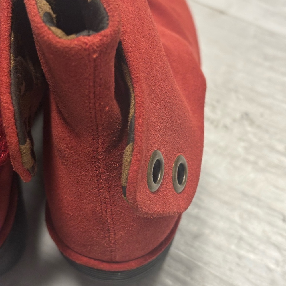 Fly London Women's Rust Red Suede Ankle Boots Size EU 38 - Picture 7 of 13